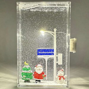 iF iCgCg XiCgCg Snow Scene Night Light ̊XCg Ⴞ XH DIY  NX}XCg Snow Lamp Night Light ̖̃v̑ iCgCgX NX}X