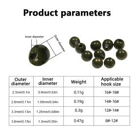 フライタイイング用タングステンビーズ - フライタイイング用素材 アソートメント ラウンドボール | 大人のための強力で多用途な釣りウェイトアクセサリー