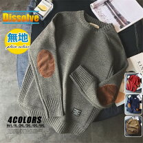 楽天市場】エルボーパッチ タートルネック セーターの通販