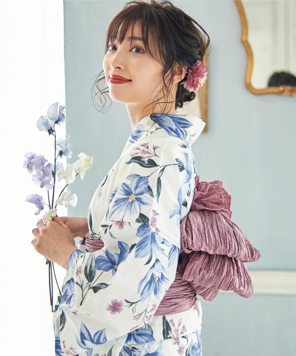 楽天市場】浴衣 5点セット レディース 2025（ゆかた・しわ兵児帯・下駄  