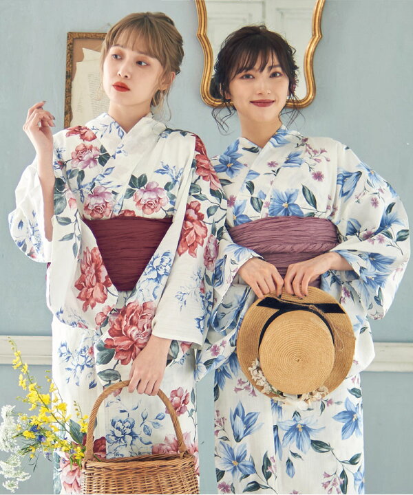 楽天市場】浴衣 5点セット レディース 2025（ゆかた・しわ兵児帯・下駄  