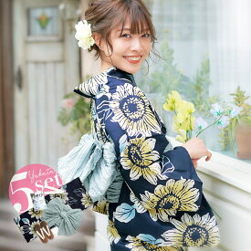 楽天市場 紺 テイスト ファッション フェミニン 浴衣セット 和服 レディースファッションの通販