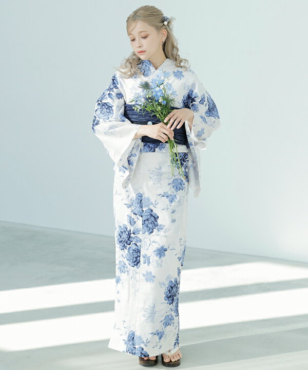 楽天市場】浴衣 5点セット レディース（ゆかた・しわ兵児帯・下駄  