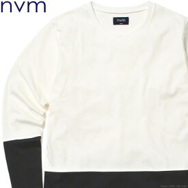 NVM エヌブイエム NVM SWITCHING LS T (WHITE) [NVM16A-CS01] メンズ Tシャツ 長袖 ホワイト ロンT