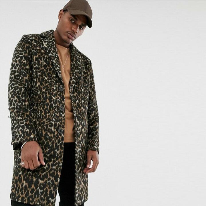 楽天市場 Asos Designウールミックスオーバーコートヒョウ柄 アウター 代 30代 40代 ファッション コーディネート 大きいサイズあり セレクトショップ Diva Closet