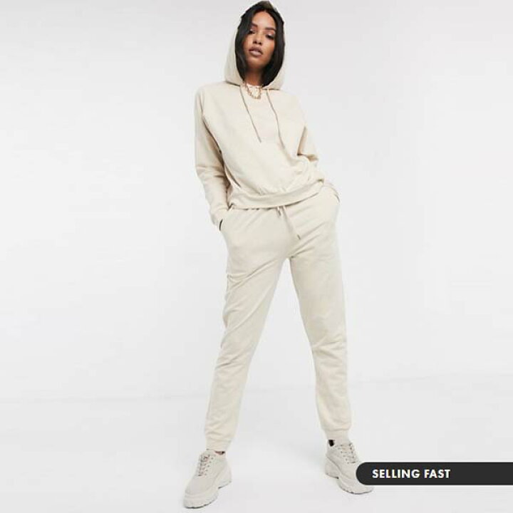 楽天市場 Asos エイソス トラックスーツ フーディー オーガニック コットン ネクタイ付き スリム ジョガーパンツ 大人カジュアル レディース セットアップ インポート ブランド セレクトショップ Diva Closet