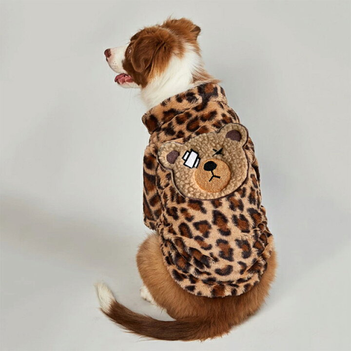 楽天市場 3d 刺繍 クマ 犬 服 犬服 犬の服 ドッグウェア ペットウェア 犬 服 猫服 ペット服 暖か 極暖 防寒 可愛い 猫 キャット もこもこ ニットチワワ ダックス トイプードル パグ プードル キャバリア トイプードル猫 ヒョウ柄 セレクトショップ Diva Closet