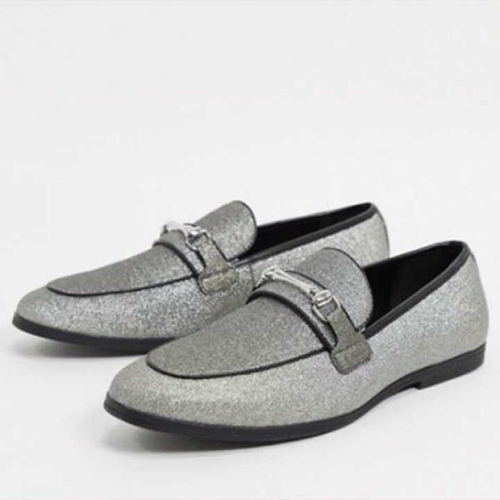 楽天市場 Asos Design ローファー シルバー グリッター スナッフル 靴 Shoes シューズ メンズ 男性 代 30代 40代 ファッション コーディネート セレクトショップ Diva Closet