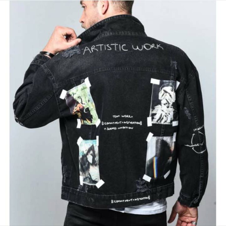 楽天市場 Gentleman To Be ジェントルマントゥービー アート パッチワーク デニムジャケット アウター 代30代40代 日本未入荷 大きいサイズあり 流行 最新 メンズカジュアル Edm フェス ファッション 京都のセレクトショップdivacloset セレクトショップ Diva Closet