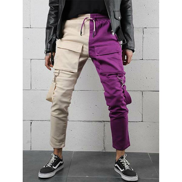 楽天市場 Sernes サーネス バイカラー パンツ 代30代40代 日本未入荷 大きいサイズあり 流行 最新 メンズカジュアル Edm フェス ファッション セレクトショップ Diva Closet