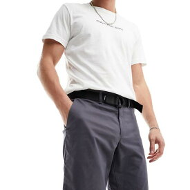 カルバンクライン Calvin Klein Calvin Klein モダン ツイル ベルト付き スリム ショーツ (グレー) パンツ ボトム メンズ 男性 インポートブランド 小さいサイズから大きいサイズまで