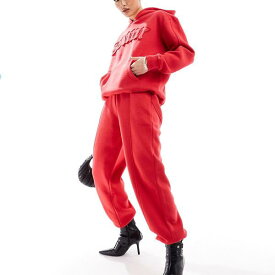 ムルシの聖人モチーフのジョガーパンツを赤でコーディネート パンツ ボトム レディース 女性 インポートブランド 小さいサイズから大きいサイズまで