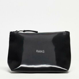レインズ RAINS Rains 防水化粧品バッグ、光沢のあるブラック バック 鞄 メンズ 男性 インポートブランド