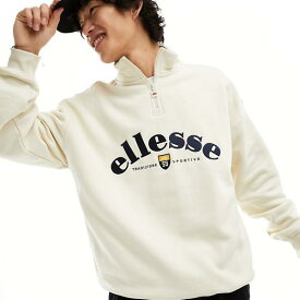 エレッセ ellesse Ellesse Ellesse Roane 1/2 ジップ スウェットシャツ、オフホワイト トップス メンズ 男性 インポートブランド 小さいサイズから大きいサイズまで