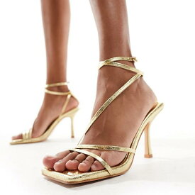パブリックデザイア Public Desire Public Desire フロッシー ヒール サンダル (ゴールド) 靴 レディース 女性 インポートブランド 小さいサイズから大きいサイズまで
