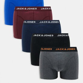 ジャックアンドジョーンズ Jack & Jones Jack & Jones 5 パック トランク マルチ 下着 メンズ 男性 インポートブランド 小さいサイズから大きいサイズまで