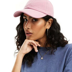 アクセサライズ Accessorize ピンクのコットン ベースボール キャップをアクセサリーに 帽子 レディース 女性 インポートブランド