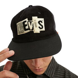 リーバイス Levi's リーバイスの黒のロゴ入りキャップ 帽子 メンズ 男性 インポートブランド