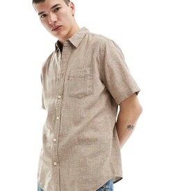リーバイス Levi's リーバイス サンセット ワンポケット シャツ グリーン シャンブレー トップス メンズ 男性 インポートブランド 小さいサイズから大きいサイズまで