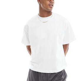 エイソス ASOS asos ASOS 4505 ボクシー クロップド ヘビーウェイト T シャツ 速乾性 ヴィンテージ ホワイト トップス メンズ 男性 インポートブランド 小さいサイズから大きいサイズまで