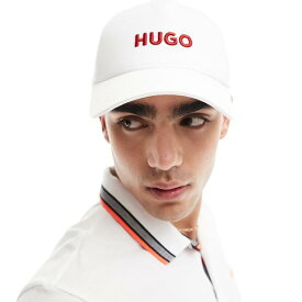 HUGO RED ベースボールキャップ（ホワイト） 帽子 メンズ 男性 インポートブランド