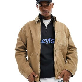 リーバイス Levi's リーバイス フーバー ユーティリティ ジャケット タン アウター メンズ 男性 インポートブランド 小さいサイズから大きいサイズまで