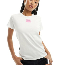 HUGO Delorisa Tシャツ（ホワイト） トップス レディース 女性 インポートブランド 小さいサイズから大きいサイズまで