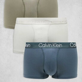 カルバンクライン Calvin Klein カルバン・クライン モダンストラクチャー コットントランクス 3パック マルチ アンダーウェア 下着 メンズ 男性 インポートブランド