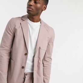 楽天市場 Asos カラーピンク コート ジャケット メンズファッション の通販