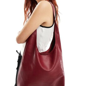 グラマラス Glamorous ダークレッドのパテントレザーを使用した華やかなショルダートートバッグ 鞄 レディース 女性 インポートブランド