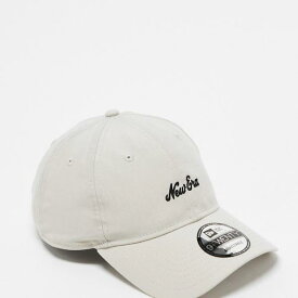 ニューエラ New Era NEW ERA オフホワイトのニューエラ スクリプト ブランド 9twenty キャップ 帽子 レディース 女性 インポートブランド