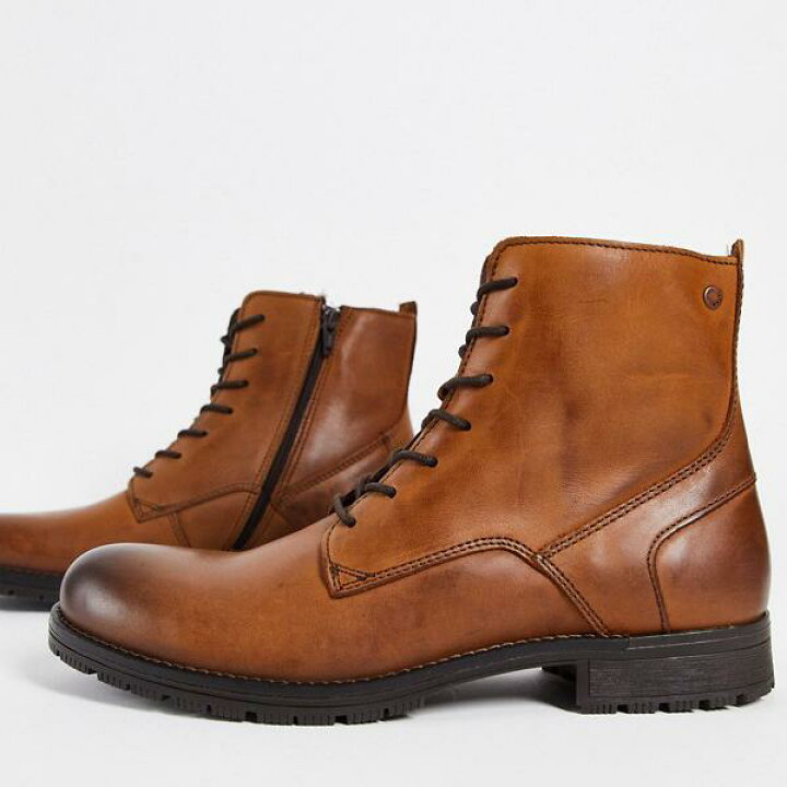 楽天市場 ジャックアンドジョーンズ Jack Jones ジャック ジョーンズレザーミリタリーレースアップブーツ ブラウン 靴 メンズ 男性 インポートブランド 小さいサイズから大きいサイズまで セレクトショップ Diva Closet