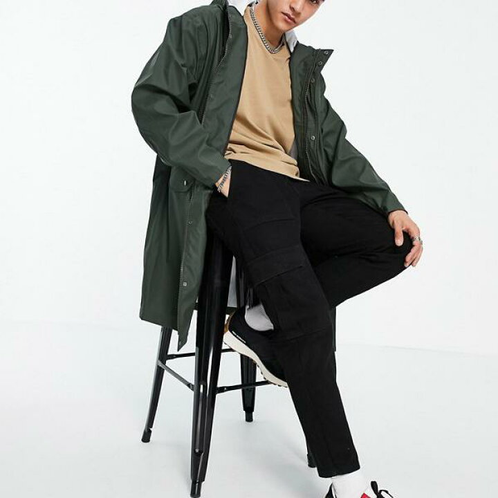 楽天市場 エイソス Asos Asos カーキ色のasosdesign防水パーカージャケット アウター メンズ 男性 インポートブランド 小さいサイズから大きいサイズまで セレクトショップ Diva Closet