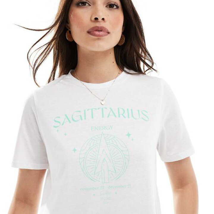 楽天市場】ピーシーズ Pieces ピース星座Tシャツ、白地に「射手座 