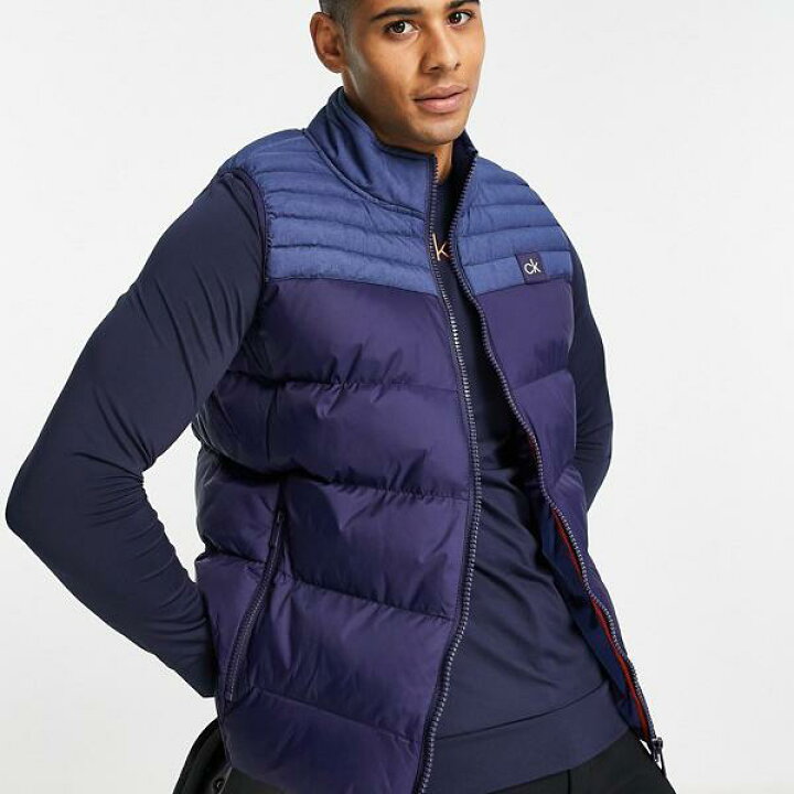 楽天市場 カルバンクライン Calvin Klein ネイビーのカルバンクラインゴルフボルトロンジレ トップス メンズ 男性 インポートブランド 小さいサイズから大きいサイズまで セレクトショップ Diva Closet