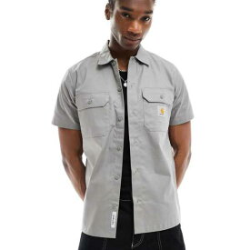 カーハート Carhartt WIP Carhartt Carhartt WIP マスターシャツ グレー トップス メンズ 男性 インポートブランド 小さいサイズから大きいサイズまで