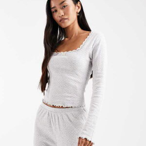 �~�X�Z���t���b�W Miss Selfridge �~�X�Z���t���b�W�̃��C�g�O���[�̃|�C���e�[���X�N�G�A�l�b�N�g�b�v �g�b�v�X ���f�B�[�X ���� �C���|�[�g�u�����h �������T�C�Y����傫���T�C�Y�܂�