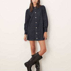 �G�C�\�X ASOS asos ASOS DESIGN �f�j�� 70�N�㕗 �p�t�X���[�u �~�j�h���X�i�C���f�B�S�j �����s�[�X ���f�B�[�X ���� �C���|�[�g�u�����h �������T�C�Y����傫���T�C�Y�܂�