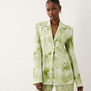 ASOS LUXE�̃��C�g�O���[���̂ڂ����ԕ��̃e�[���[�h�u���U�[ �A�E�^�[ ���f�B�[�X ���� �C���|�[�g�u�����h �������T�C�Y����傫���T�C�Y�܂�