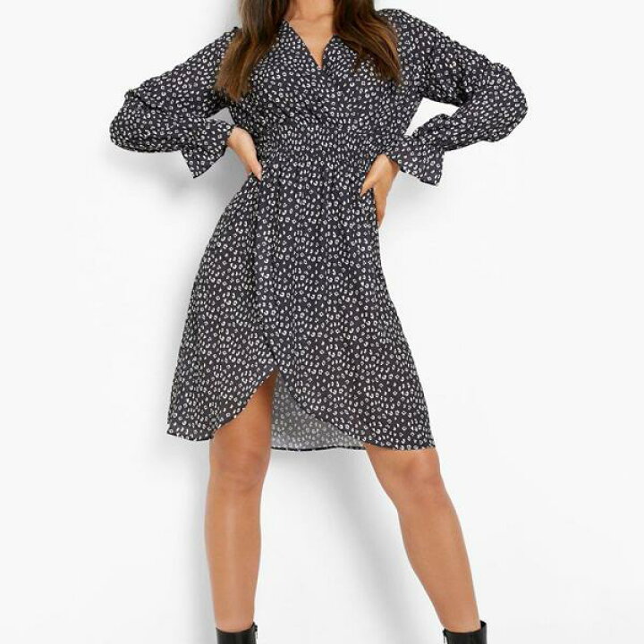 楽天市場 Boohoo ブーフー Boohoo アニマルプリントシャーリングミディドレス ドレス ワンピース フォーマル パーティー レディース 女性 インポートブランド 小さいサイズから大きいサイズ 代 30代 40代 プレゼント 誕生日 レトロ セレクトショップ Diva Closet