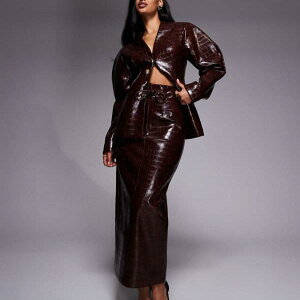 ASOS LUXE �R�[�f �N���R�_�C�� �y���V�� �~�f�B�X�J�[�g �`���R���[�g �X�J�[�g ���f�B�[�X ���� �C���|�[�g�u�����h �������T�C�Y����傫���T�C�Y�܂�