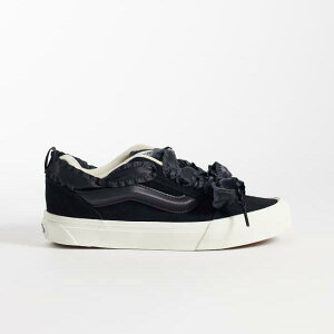 ���@���Y Vans VANS �o���Y ���[�X�f�B�e�[�����{���ꂽ�u���b�N��Vans Knu Skool�X�j�[�J�[ �C ���f�B�[�X ���� �C���|�[�g�u�����h �������T�C�Y����傫���T�C�Y�܂�