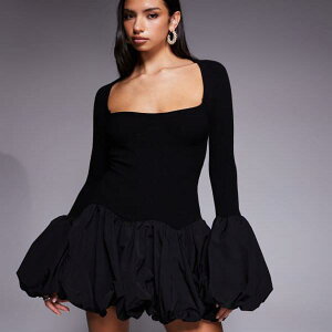 ASOS LUXE �j�b�g�~�j�h���X�i�o�u���w�����J�t�X�A�u���b�N�j �����s�[�X ���f�B�[�X ���� �C���|�[�g�u�����h �������T�C�Y����傫���T�C�Y�܂�