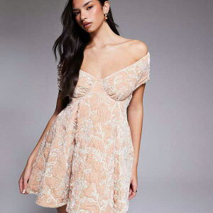 ASOS LUXE �t�����[�����x���x�b�g�~�j�h���X�i�s���N�j �����s�[�X ���f�B�[�X ���� �C���|�[�g�u�����h �������T�C�Y����傫���T�C�Y�܂�