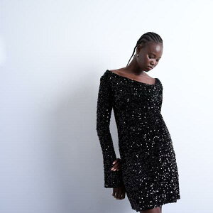 gbvVbv Topshop TOPSHOP gbvVbv̒JEobN~jXpR[xxbghXiubNj s[X fB[X  C|[guh TCY傫T