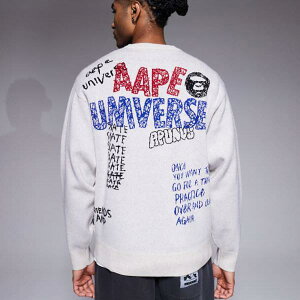 �A�E�x�C�V���O�E�G�C�v AAPE BY A BATHING APE A BATHING APE��Aape by A BATHING APE�j�b�g�W�����p�[�i�I�t�z���C�g�j�̃v���[�X�����g�X�N���u���v�����g �g�b�v�X �����Y �j�� �C���|�[�g�u�����h ��