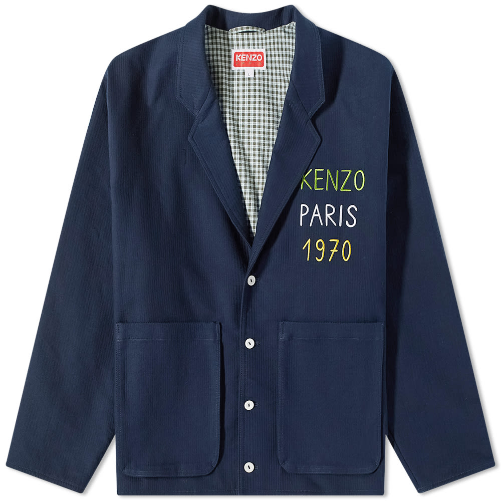ケンゾー KENZO kenzo Kenzo刺繍ロゴワークウェアジャケット アウター メンズ 男性 インポートブランド  小さいサイズから大きいサイズまで | セレクトショップ　Diva　Closet