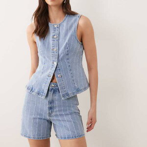 �~�X�Z���t���b�W Miss Selfridge �~�X�E�Z���t���b�W�̃X�g���C�v���f�j���V���[�g�p���c�i�u���[�E�H�b�V���j �p���c �{�g�� ���f�B�[�X ���� �C���|�[�g�u�����h �������T�C�Y����傫���T