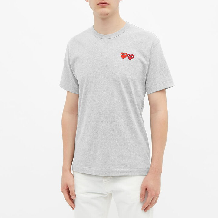 楽天市場 コム デ ギャルソン プレイ Play Comme Des Garcons コムデギャルソンプレイダブルハートtシャツ トップス メンズ 男性 インポートブランド 小さいサイズから大きいサイズまで セレクトショップ Diva Closet