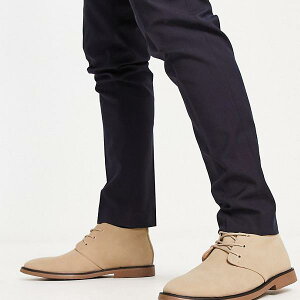 ニュールック New Look クリームのニュールック チャンキー チャッカ ブーツ 靴 メンズ 男性 インポートブランド 小さいサイズから大きいサイズまで